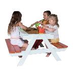 Bac A Sable - Sac De Sable Table pique-nique en bois pour enfant avec bac a sable intégré - TRIGANO - PICSAND - Mixte - A partir de 3 ans
