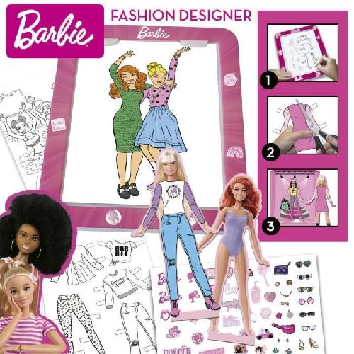 Jeu De Mode - Couture - Stylisme Tableau Design Barbie - Educa - Loisir créatifs - A partir de 5 ans - Mixte