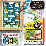 Jeu D'apprentissage Tableau éducatif - LISCIANI - Montessori Pen - Super école - Activités journalieres - Roue des émotions - Écriture Montessori