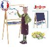 Tableau Enfant Jeujura - Tableau Double face Créatifs en Bois (craies + feutres)