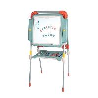 Tableau Enfant Smoby - Tableau Evolutif - Hauteur ajustable - Double face magnétique et ardoise - 80 Accessoires Inclus - Des 3 Ans