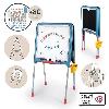 Tableau Enfant Smoby - Tableau Tubes - Double face magnétique et ardoise - Bac amovible - 80 accessoires inclus - Dés 3ans