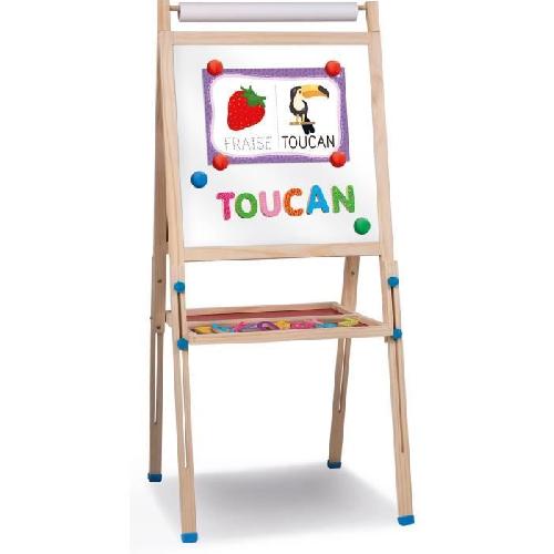 Jeu D'apprentissage Tableau évolutif - LISCIANI - Montessori - Grand tableau en bois - Réglable et magnétique - Activités éducatives