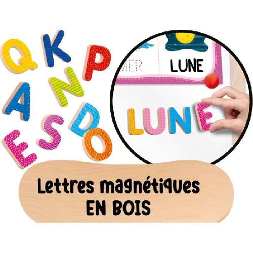 Jeu D'apprentissage Tableau évolutif - LISCIANI - Montessori - Grand tableau en bois - Réglable et magnétique - Activités éducatives