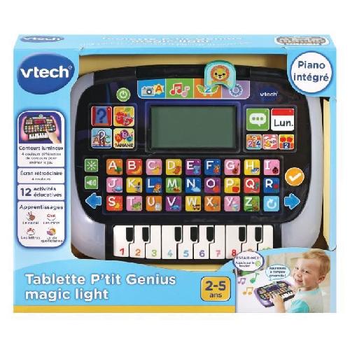 Console Educative Tablette éducative VTECH P'tit Genius Magic Light pour enfants de 2 ans et plus - Noir/Bleu - Mixte