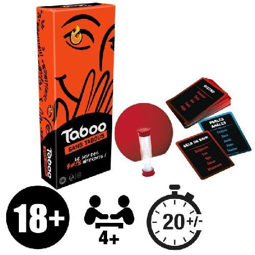 Jeu De Societe - Jeu De Plateau Taboo sans tabous. jeu de société adulte. le jeu des mots interdits. a partir de 18 ans