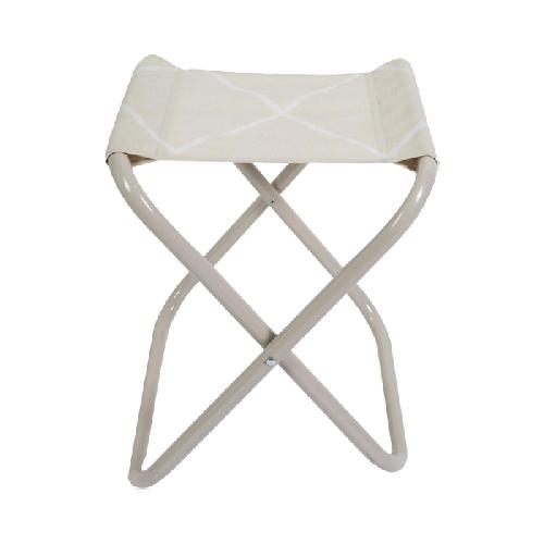 Camping & Camping-Car Tabouret pliant Terre inconnue beige a carreaux