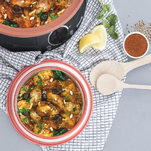 Plaque De Cuisson Posable Tajine electrique HKoeNIG - TAJ3 - Capacite 3L - Temperature reglable - 300W