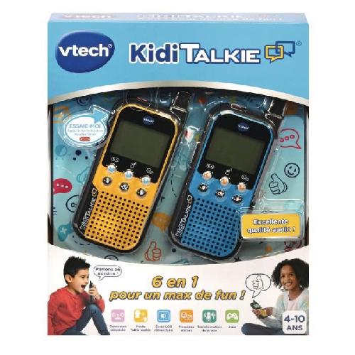 Talkie-walkie Jouet Talkie Walkie VTECH Kidi Talkie - Bleu & Jaune - 6 en 1 pour des heures de jeu et de fun