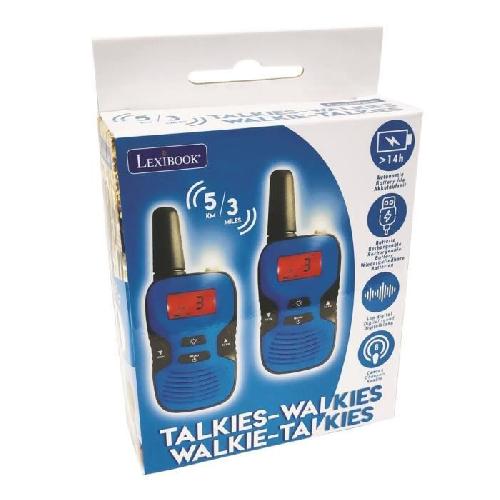 Talkie-walkie Jouet Talkie-Walkies Digitaux - LEXIBOOK - Portée 5km - Rechargeables - 8 combinaisons de canaux