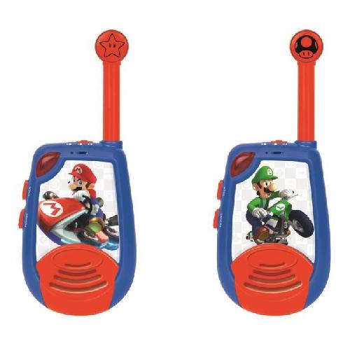 Talkie-walkie Jouet Talkie-Walkies Digitaux Mario Kart - LEXIBOOK - Portée 2km - Fonction morse lumineux