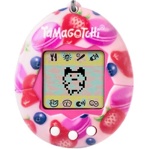 Animal Virtuel Tamagotchi - BANDAI - Tamagotchi original - Berry Delicious - animal electronique virtuel avec ecran couleur. 3 boutons et jeux