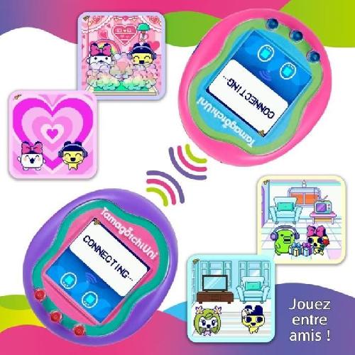 Animal Virtuel Tamagotchi Uni - Bandai - Modele Violet - Animal de compagnie virtuel connecté avec bracelet montre