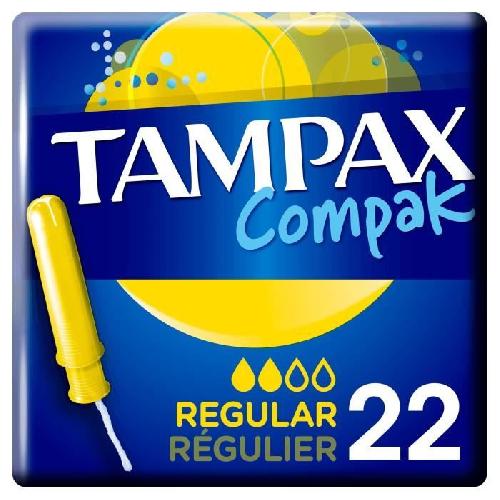 Tampon Hygienique TAMPAX Tampon Compak Regulier - 22 pieces