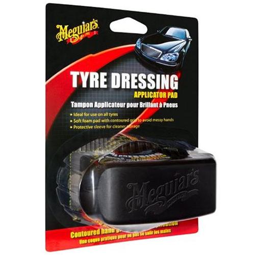 Eponge - Peau De Chamois - Microfibre - Chiffon Tampon Applicateur Meguiars X3090 pour pneus x6