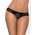 Dessous Tanga Ouvert Noir Miamor - Taille S M
