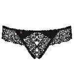Tanga Ouvert Noir Miamor - Taille S M Tanga Ouvert Noir Miamor - Taille S M