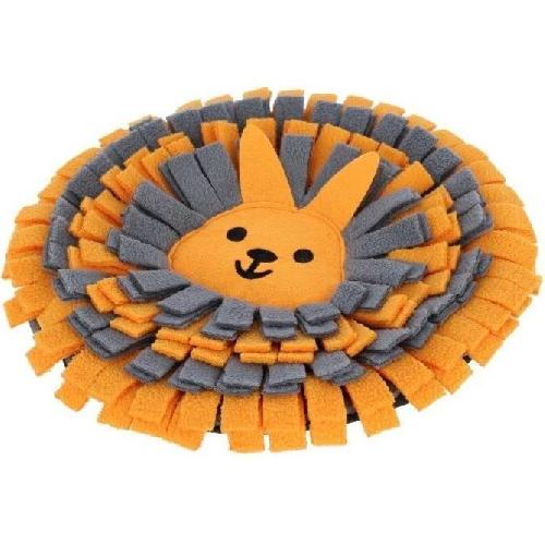 Accessoire De Cage - Abri Petit Animal Tapis a renifler pour lapins - KERBL - Ø25 cm - Prise ludique - Antidérapant