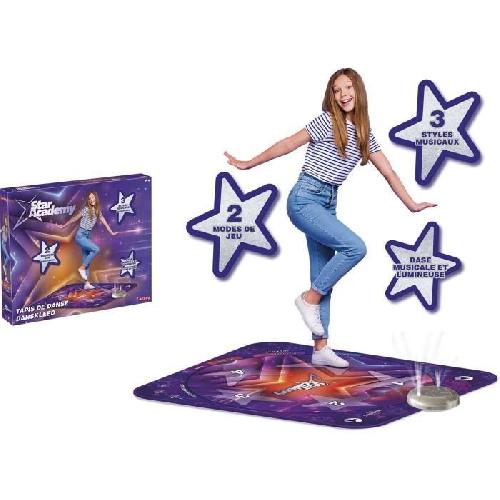 Simulateur De Danse - Tapis De Danse Tapis de danse - Star Academy - 3 styles musicaux - 3 niveaux de danse - Mixte - A partir de 6 ans