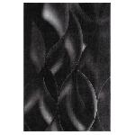 Tapis - Dessous De Tapis Tapis de salon moderne - Noir - 100 polyester - Motif vagues - 120 x 160 cm - Interieur - NAZAR