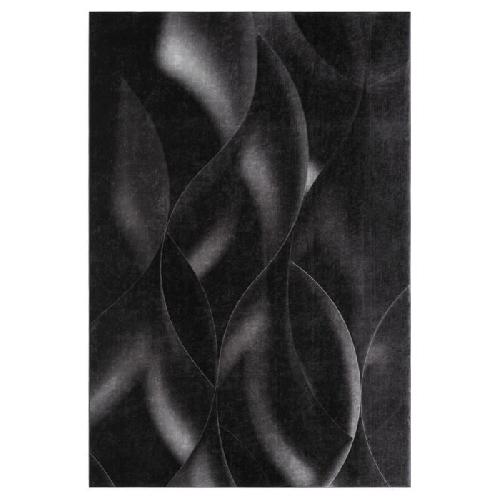 Tapis - Dessous De Tapis Tapis de salon moderne - Noir - 100 polyester - Motif vagues - 120 x 160 cm - Interieur - NAZAR