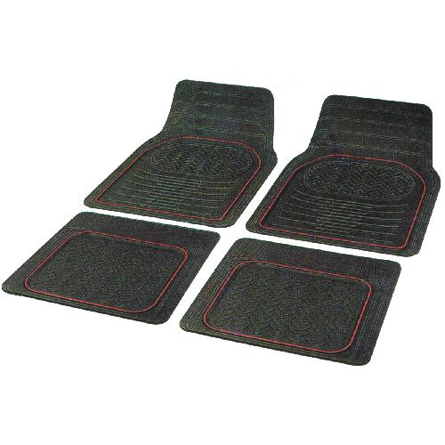 Tapis De Sol Tapis de sol caoutchouc -Contour- noir