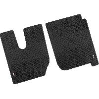 Tapis De Sol Set tapis PL sur mesure en caoutchouc compatible avec Iveco noir