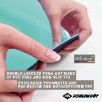 Tapis De Sol - Tapis De Gym - Tapis De Yoga Tapis de yoga - FITNESS - SCHILDKROT - 180 x 61 cm - 4 mm - Sac inclus - Vert - Bleu