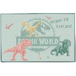 Peluche Tapis Dinosaure - FUN HOUSE - Jurassic World - 120x80 cm - Multicolore - Lavable en surface