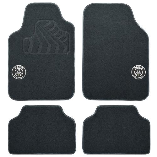 Tapis De Sol Tapis moquette Universel PSG 4 pieces - Noir - Paris Saint Germain