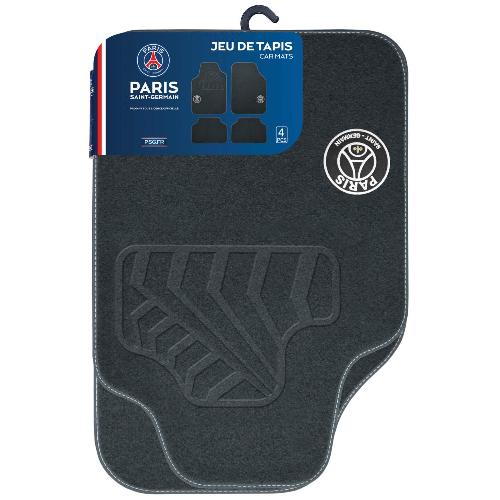 Tapis De Sol Tapis moquette Universel PSG 4 pieces - Noir - Paris Saint Germain