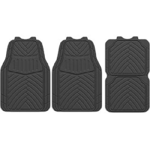 Tapis De Sol Tapis PVC decoupables x4 - Incar noir