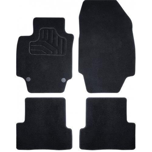 Tapis De Sol Tapis sur mesure compatible avec Audi A1 10-19 - Incar moquette noir