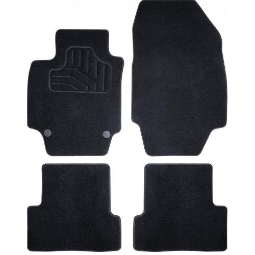 Tapis De Sol Tapis sur mesure compatible avec Fiat 500X ap18 - Incar moquette noir