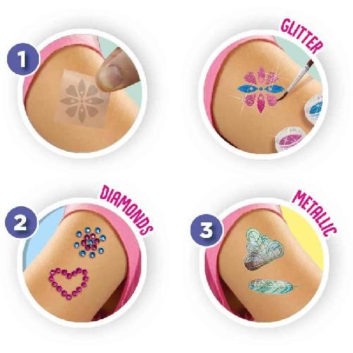 Jeu De Tatouage Tatouages glamour 3 en 1 - SES CREATIVE - Multicolore - Blanc - Pour enfants des 5 mois