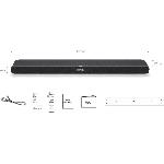Barre De Son TCL TS8211 - Barre de son Dolby Atmos 2.1 avec caissons de basse intégrés - 260W - HDMI - Chromecast intégré - Compatible Alexa
