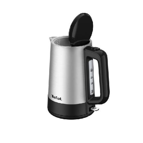 Bouilloire Electrique TEFAL Bouilloire électrique sans fil inox 1.7L. Résistance cachée. Option surélévation. Base 360°. 2200W. Equinox BI520D10