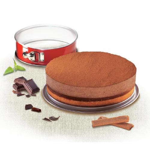 Moule A Gateau - Patisserie TEFAL Delibake Moule a charniere 27 cm. Acier carbone. Démoulage facile. Rouge J1641414