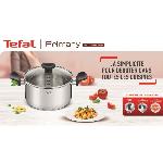 TEFAL E3082404 PRIMARY casserole inox 20 cm - 3 L + couvercle - compatible induction