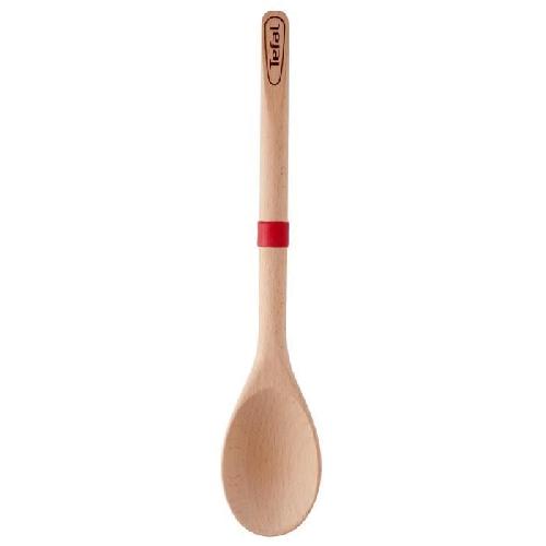 Spatule - Maryse - Rateau A Crepe TEFAL INGENIO Cuillere en bois de Hetre et silicone Platinium 32 cm K2300514