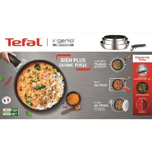 TEFAL INGENIO Preference Poele 24 cm. Induction. Revetement antiadhesif. Fabrique en France L9730402