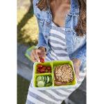 Boites De Conservation - Boites Hermetiques TEFAL Masterseal To Go Lunch Box. Boite a dejeuner 1.2 L. 3 compartiments. 100 hermetique. Sans BPA. Garantie 30 ans K3100412