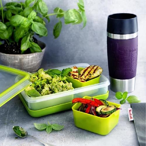 Boites De Conservation - Boites Hermetiques TEFAL Masterseal To Go Lunch Box. Boite a dejeuner 1.2 L. 3 compartiments. 100 hermetique. Sans BPA. Garantie 30 ans K3100412