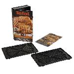 TEFAL - Snack Collection - Lot de 2 Plaques Gaufrettes Coeur - Noir - Compatible Lave-vaisselle - 750 Watt