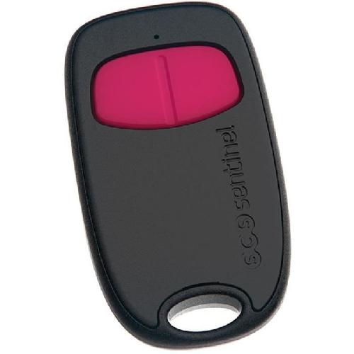 Accessoire Pour Motorisation De Portail Télécommande 2 canaux - SCS SENTINEL - SimplyControl - Fuchsia. portée 40m. fréquence 433.92 MHz. pile lithium CR2032 incluse