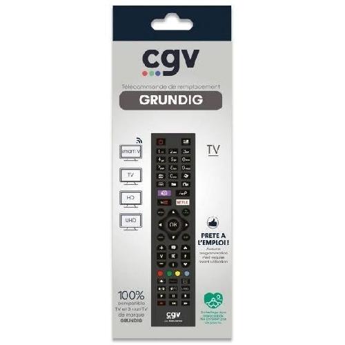 Telecommande Tv - Video - Son Télécommande de remplacement - CGV - FIDELIO Grundig - Pour téléviseurs Grundig - Sans programmation - Prete a l'emploi