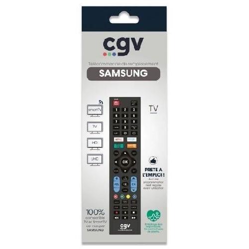 Telecommande Tv - Video - Son Télécommande de remplacement - CGV - FIDELIO Samsung - Pour téléviseurs Samsung - Sans programmation - Prete a l'emploi