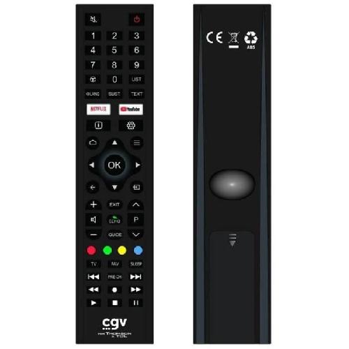 Telecommande Tv - Video - Son Télécommande de remplacement - CGV - FIDELIO TCL & Thomson - Pour téléviseurs TCL et Thomson - Sans programmation