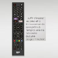 Telecommande Tv - Video - Son Télécommande de remplacement - CGV - FIDELIO Hisense - Pour téléviseurs Hisense - Sans programmation - Prete a l'emploi