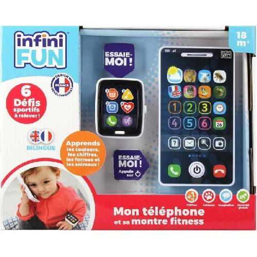 Commercant - Marchande Téléphone et Montre - KD - Mon Téléphone et sa Montre Fitness - Imitation réaliste pour les tout-petits